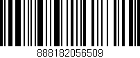 Código de barras (EAN, GTIN, SKU, ISBN): '888182056509'