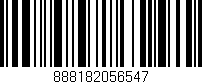 Código de barras (EAN, GTIN, SKU, ISBN): '888182056547'