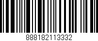 Código de barras (EAN, GTIN, SKU, ISBN): '888182113332'