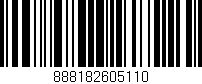 Código de barras (EAN, GTIN, SKU, ISBN): '888182605110'