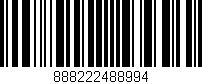 Código de barras (EAN, GTIN, SKU, ISBN): '888222488994'