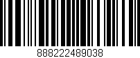 Código de barras (EAN, GTIN, SKU, ISBN): '888222489038'