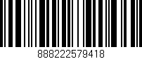 Código de barras (EAN, GTIN, SKU, ISBN): '888222579418'