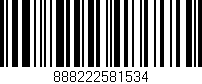 Código de barras (EAN, GTIN, SKU, ISBN): '888222581534'