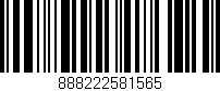 Código de barras (EAN, GTIN, SKU, ISBN): '888222581565'