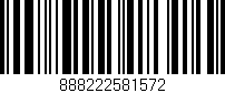 Código de barras (EAN, GTIN, SKU, ISBN): '888222581572'