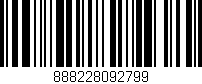 Código de barras (EAN, GTIN, SKU, ISBN): '888228092799'
