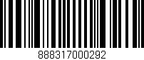 Código de barras (EAN, GTIN, SKU, ISBN): '888317000292'
