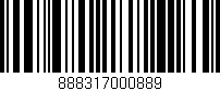 Código de barras (EAN, GTIN, SKU, ISBN): '888317000889'