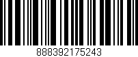 Código de barras (EAN, GTIN, SKU, ISBN): '888392175243'