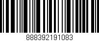 Código de barras (EAN, GTIN, SKU, ISBN): '888392191083'
