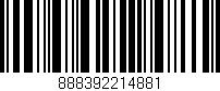 Código de barras (EAN, GTIN, SKU, ISBN): '888392214881'