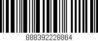 Código de barras (EAN, GTIN, SKU, ISBN): '888392228864'