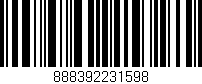 Código de barras (EAN, GTIN, SKU, ISBN): '888392231598'