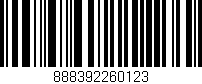 Código de barras (EAN, GTIN, SKU, ISBN): '888392260123'