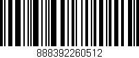 Código de barras (EAN, GTIN, SKU, ISBN): '888392260512'
