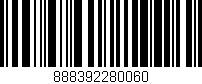 Código de barras (EAN, GTIN, SKU, ISBN): '888392280060'