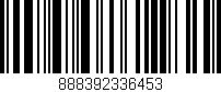Código de barras (EAN, GTIN, SKU, ISBN): '888392336453'