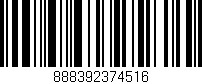 Código de barras (EAN, GTIN, SKU, ISBN): '888392374516'