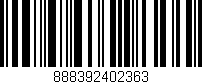 Código de barras (EAN, GTIN, SKU, ISBN): '888392402363'