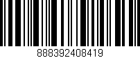 Código de barras (EAN, GTIN, SKU, ISBN): '888392408419'