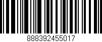 Código de barras (EAN, GTIN, SKU, ISBN): '888392455017'