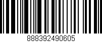 Código de barras (EAN, GTIN, SKU, ISBN): '888392490605'