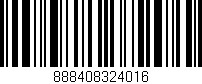 Código de barras (EAN, GTIN, SKU, ISBN): '888408324016'