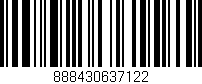 Código de barras (EAN, GTIN, SKU, ISBN): '888430637122'