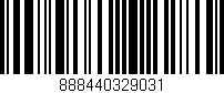 Código de barras (EAN, GTIN, SKU, ISBN): '888440329031'