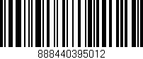 Código de barras (EAN, GTIN, SKU, ISBN): '888440395012'