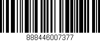 Código de barras (EAN, GTIN, SKU, ISBN): '888446007377'