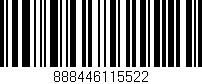 Código de barras (EAN, GTIN, SKU, ISBN): '888446115522'