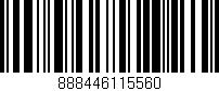 Código de barras (EAN, GTIN, SKU, ISBN): '888446115560'