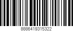 Código de barras (EAN, GTIN, SKU, ISBN): '8886419315322'