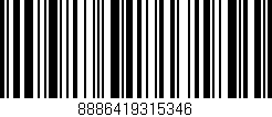 Código de barras (EAN, GTIN, SKU, ISBN): '8886419315346'
