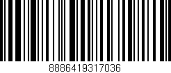 Código de barras (EAN, GTIN, SKU, ISBN): '8886419317036'