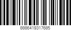 Código de barras (EAN, GTIN, SKU, ISBN): '8886419317685'