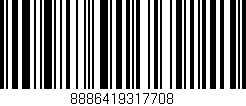 Código de barras (EAN, GTIN, SKU, ISBN): '8886419317708'