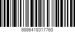Código de barras (EAN, GTIN, SKU, ISBN): '8886419317760'