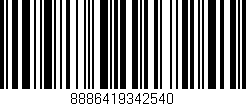 Código de barras (EAN, GTIN, SKU, ISBN): '8886419342540'