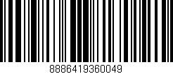 Código de barras (EAN, GTIN, SKU, ISBN): '8886419360049'