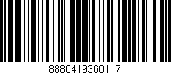 Código de barras (EAN, GTIN, SKU, ISBN): '8886419360117'