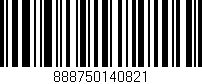 Código de barras (EAN, GTIN, SKU, ISBN): '888750140821'