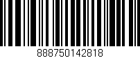 Código de barras (EAN, GTIN, SKU, ISBN): '888750142818'