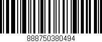 Código de barras (EAN, GTIN, SKU, ISBN): '888750380494'