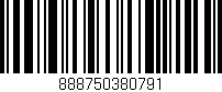 Código de barras (EAN, GTIN, SKU, ISBN): '888750380791'