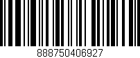 Código de barras (EAN, GTIN, SKU, ISBN): '888750406927'