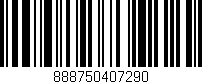 Código de barras (EAN, GTIN, SKU, ISBN): '888750407290'