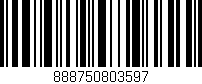 Código de barras (EAN, GTIN, SKU, ISBN): '888750803597'